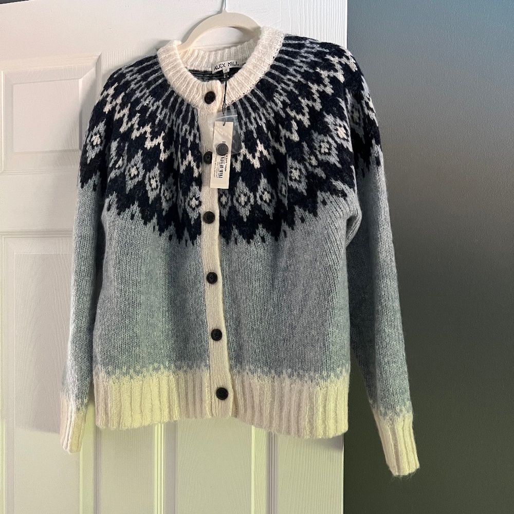 Alex Mill fair isle cardigan - Picture 3 of 7